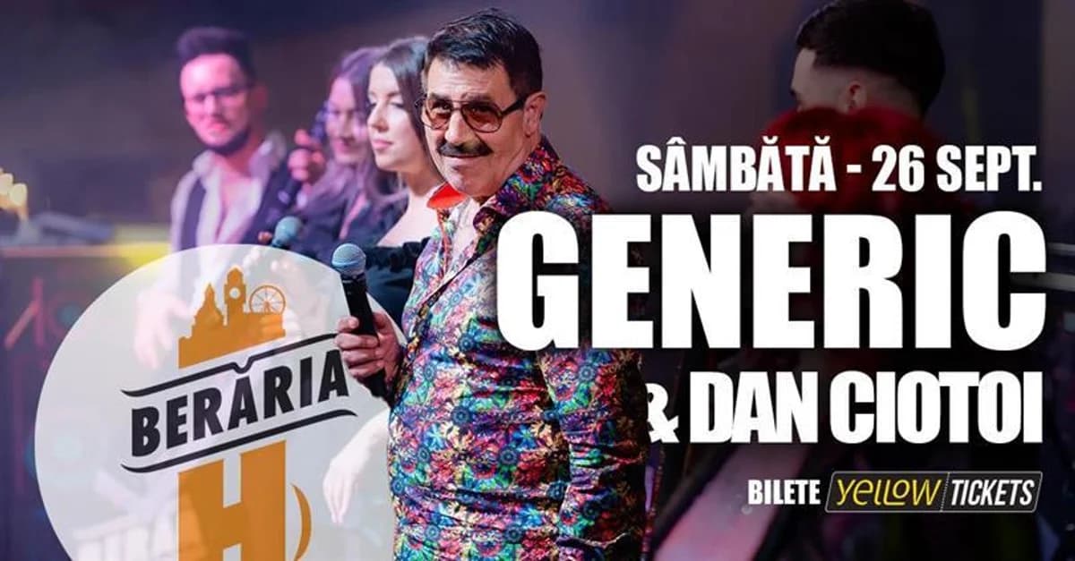 Afiș pentru Dan Ciotoi & Generic LIVE | 26 septembrie