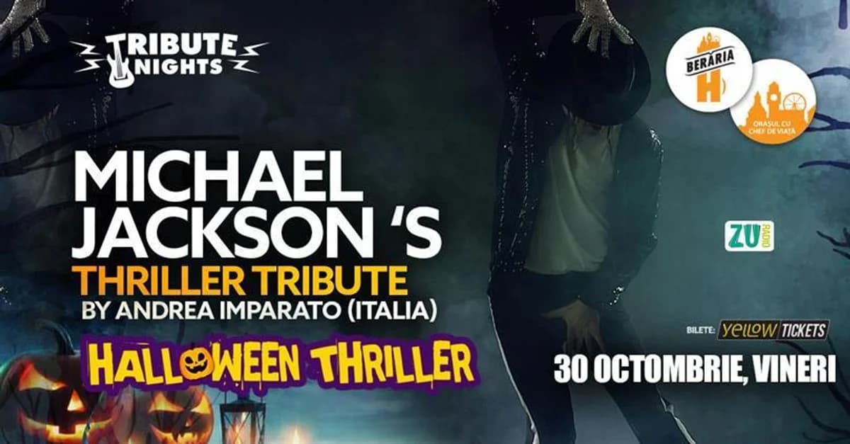 Afiș pentru Michael Jackson's Thriller Tribute – Halloween Special, 30 octombrie 2026