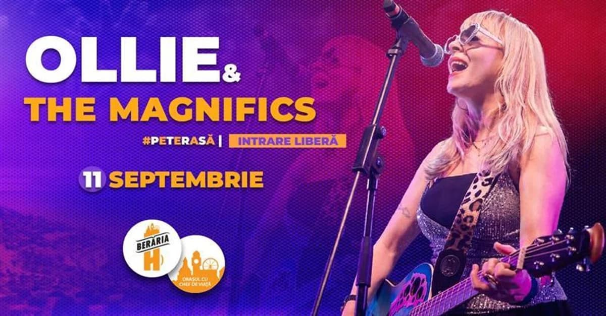Afiș pentru Ollie & The Magnifics live pe terasa Berăria H | 11 septembrie