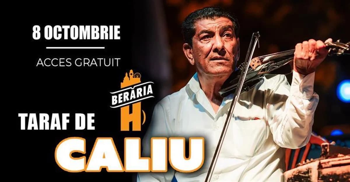 Afiș pentru Taraf de Caliu | Live la Berăria H