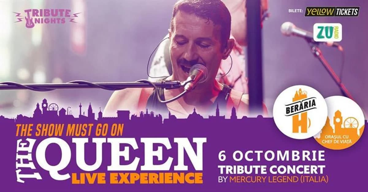 Afiș pentru „The Show Must Go On” – Queen Tribute Concert by Mercury Legend (Italia)