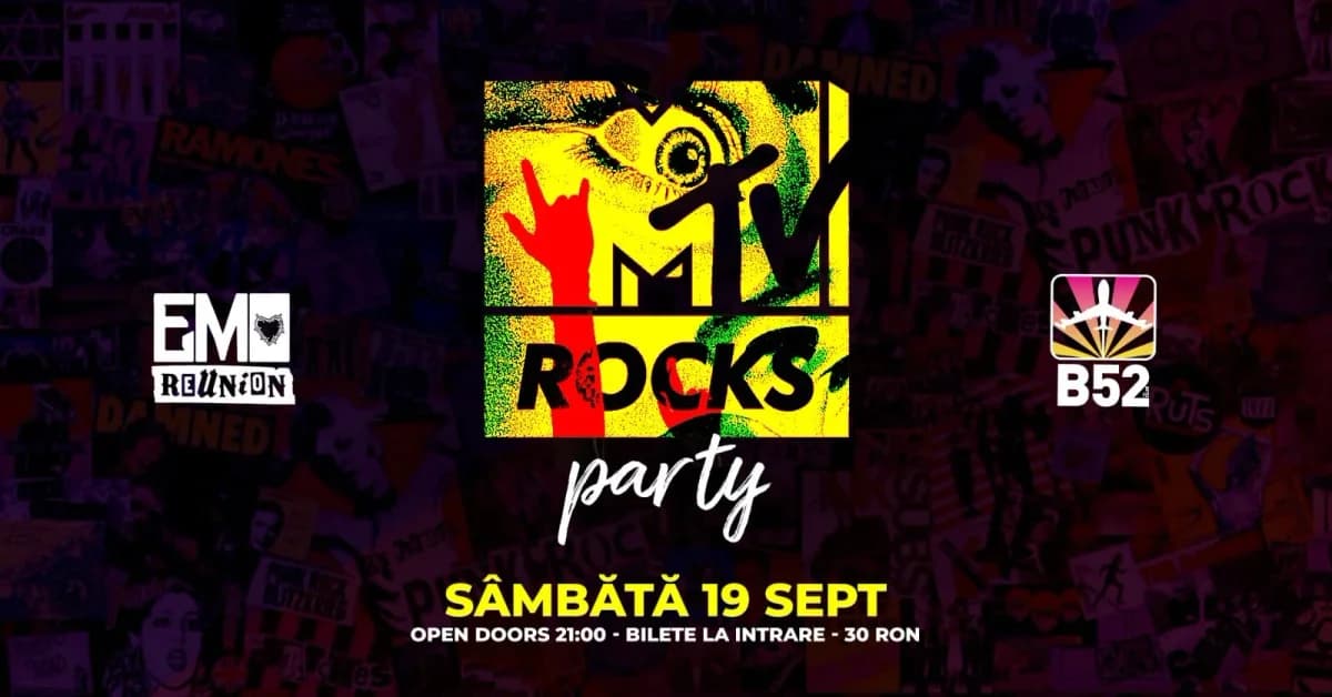Afiș pentru MTV Rocks Party by Emo Reunion