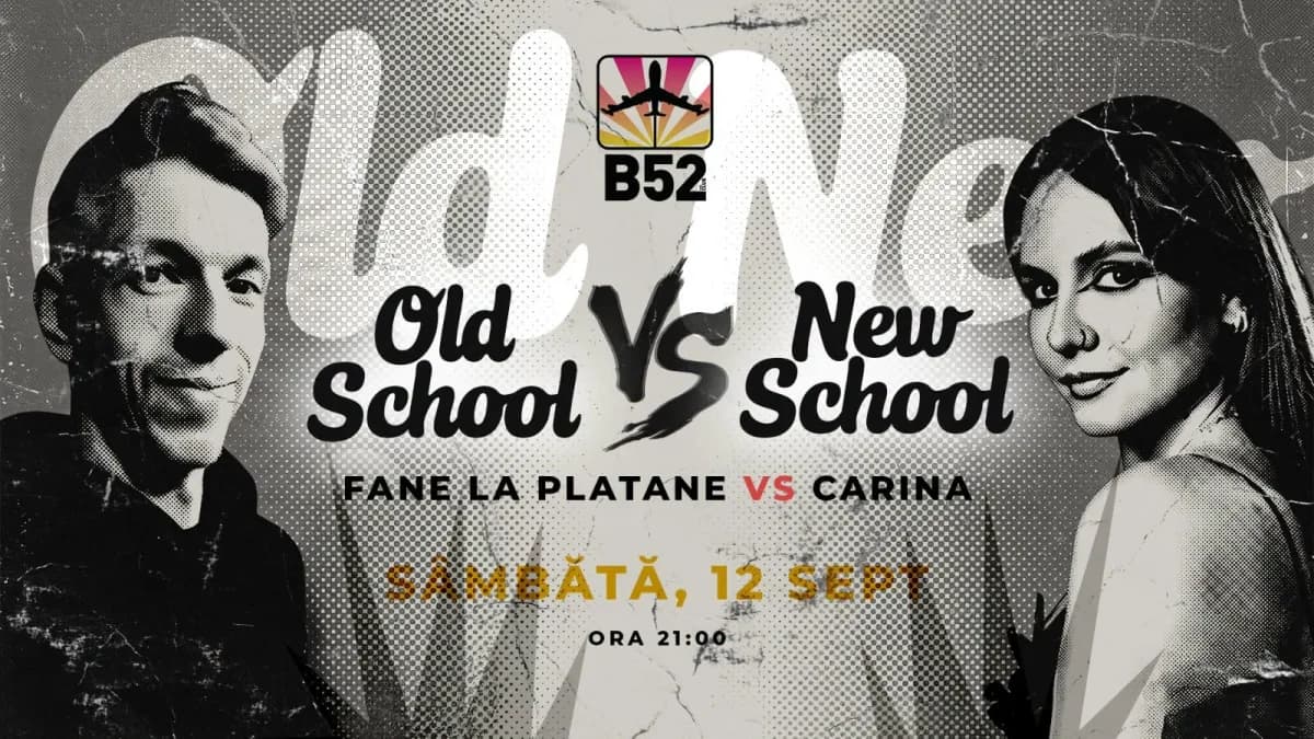 Afiș pentru Old School vs New School with Fane La Platane & Carina