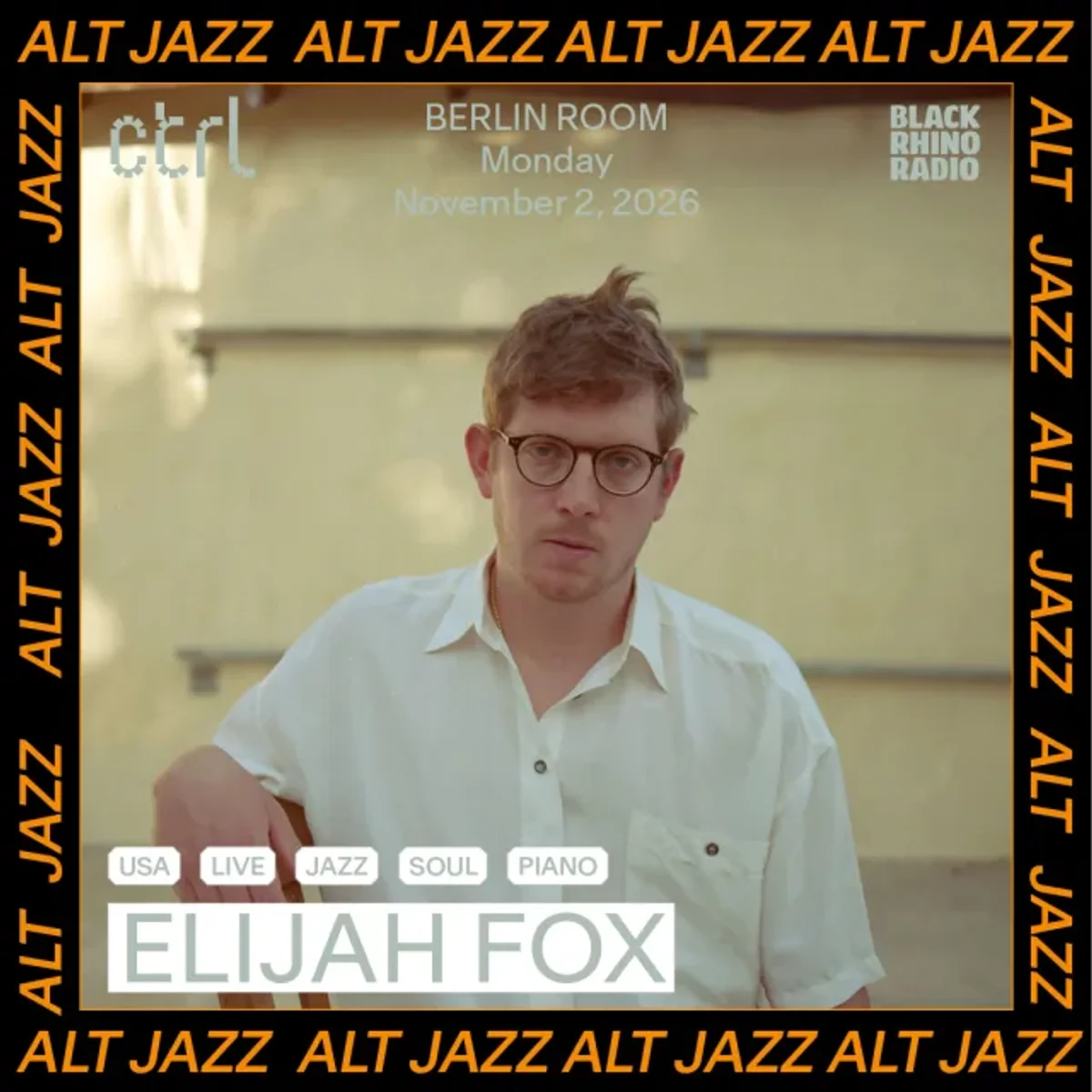 Afiș pentru Alt Jazz: Elijah Fox
