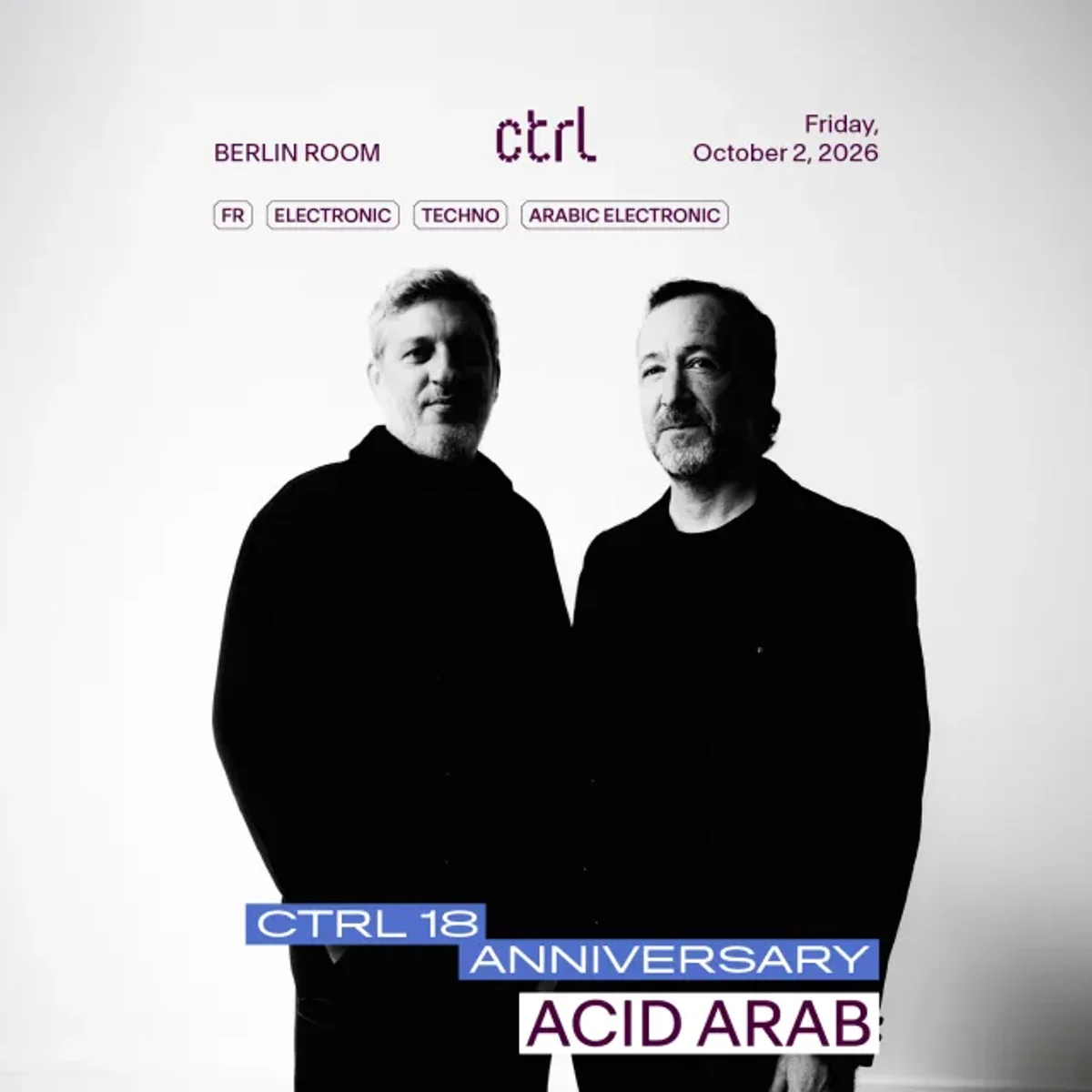Afiș pentru ctrl18: Acid Arab