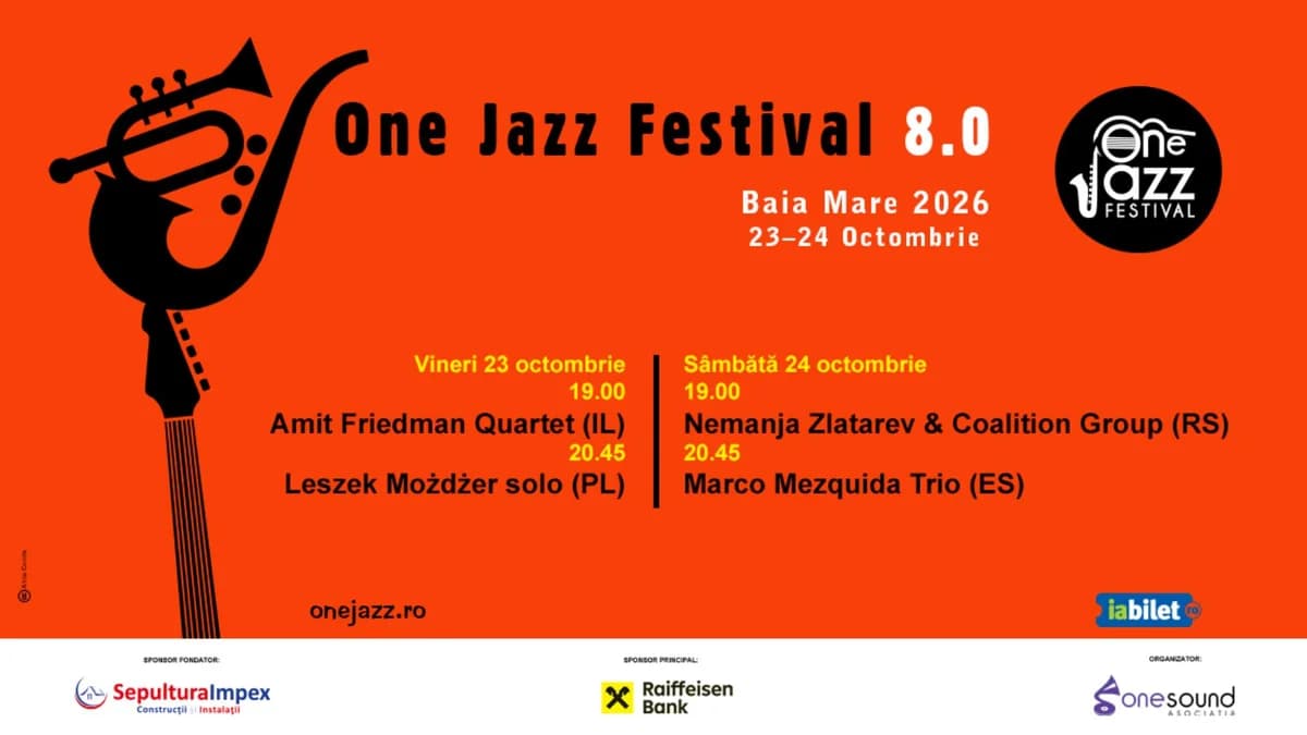 Afiș pentru 1/2 One Jazz Festival 2026 - Editia 8.0 - Abonament