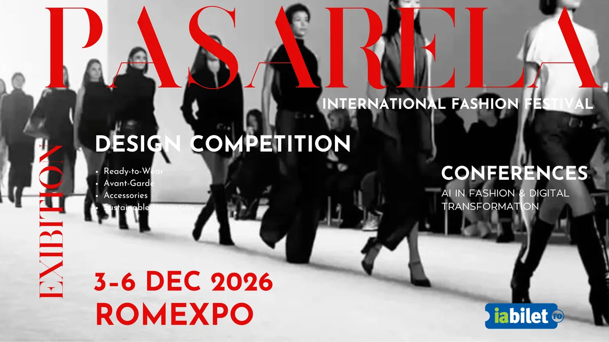 Afiș pentru 1/4 Pasarela International Fashion Festival – Ediția 2026