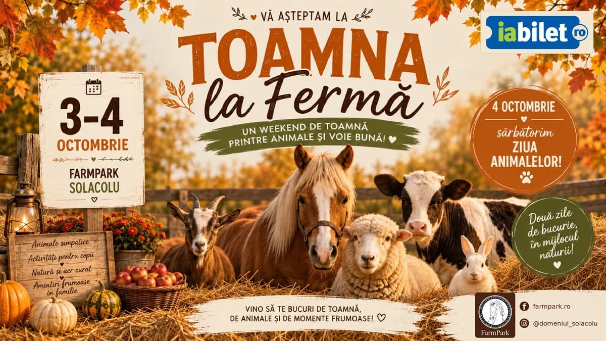 Afiș pentru 1/2 Sărulești: Toamna la Ferma