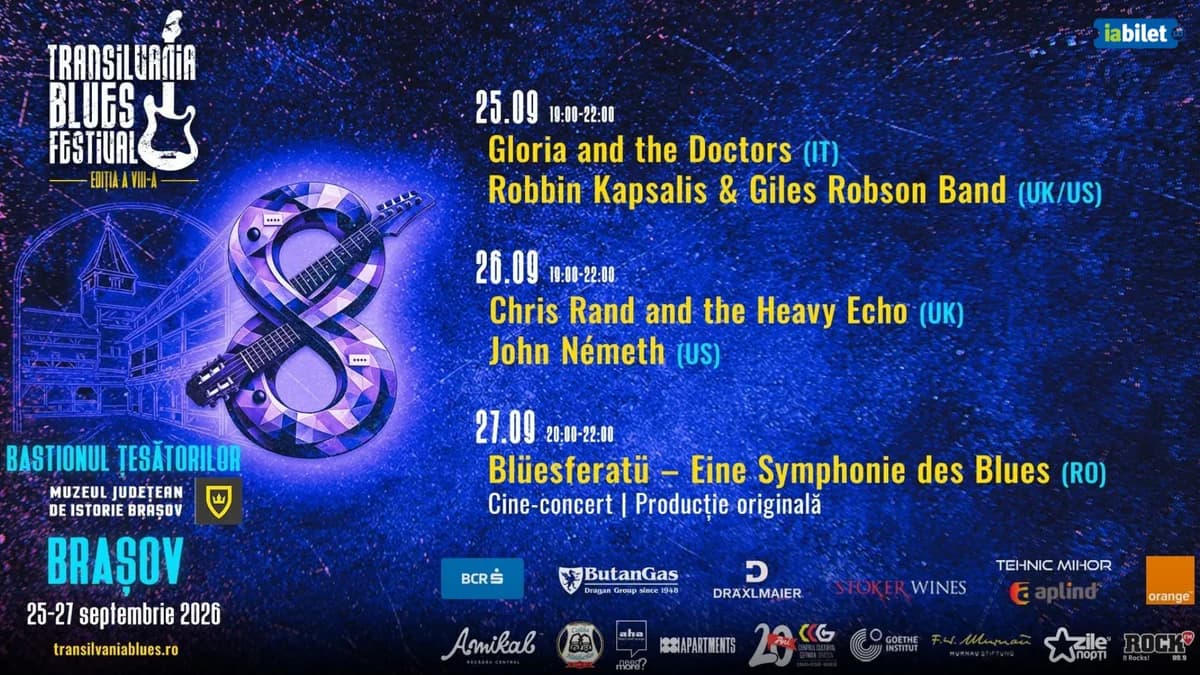 Afiș pentru 1/3 Transilvania Blues Festival - Ediția a VIII-a