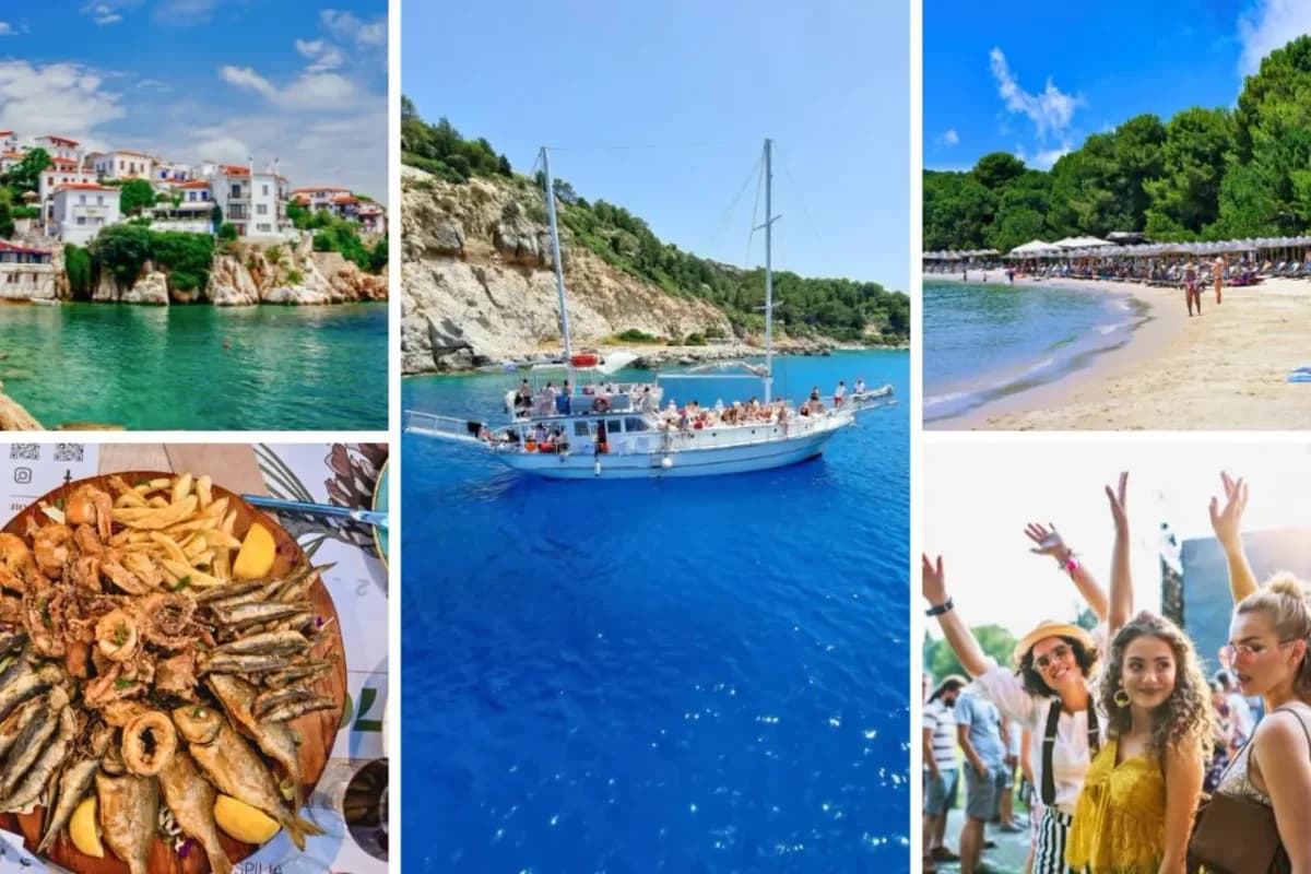 Afiș pentru 8 zile de plajă și distracție în Skiathos - loc de bărbat în apartament 3 persoane #1