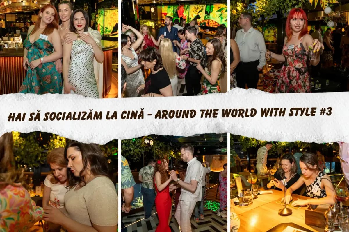 Afiș pentru Hai să socializăm la cină – Around the World with Style: Red Carpet Edition #3