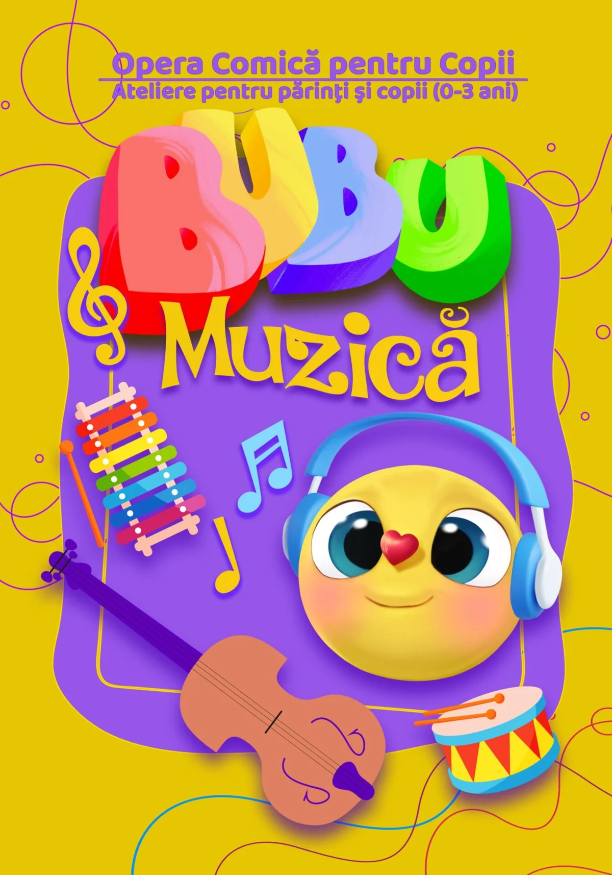 Afiș pentru Atelier Bubu – Muzică (Bubu la zoo)