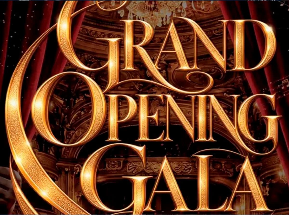 Afiș pentru Grand Opening Gala – Deschiderea Stagiunii 2026–2027
