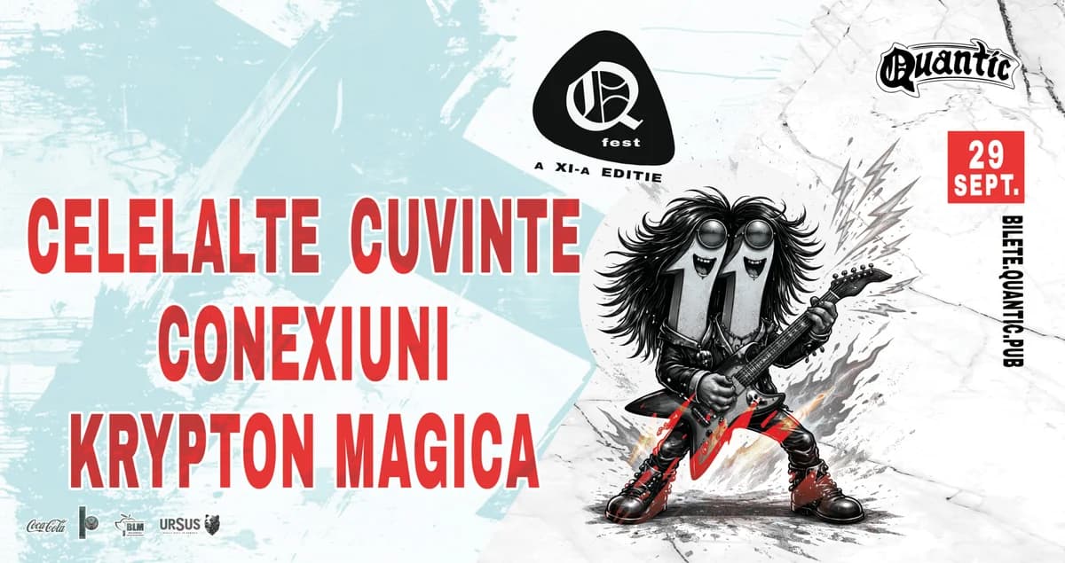 Afiș pentru QFest – Ziua II – Celelalte Cuvinte | Conexiuni | Krypton Magica