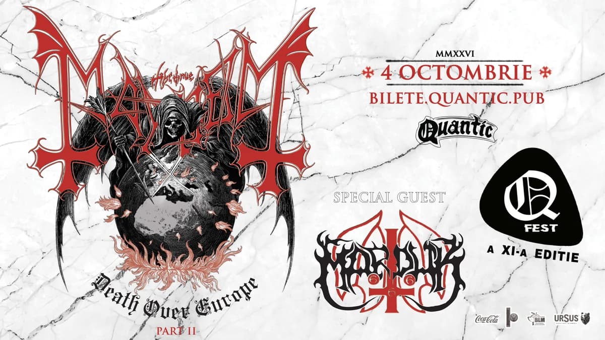Afiș pentru QFest – Ziua VII – MAYHEM | MARDUK | Death Over Europe Part II