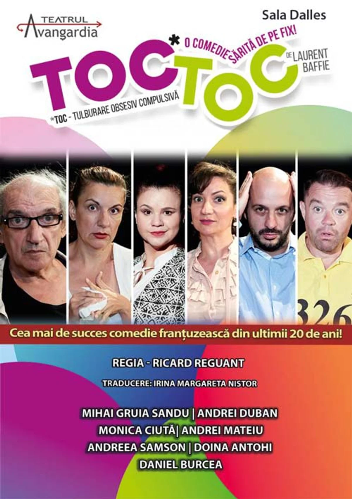 Afiș pentru Comedia TOC TOC – montarea originală din România
