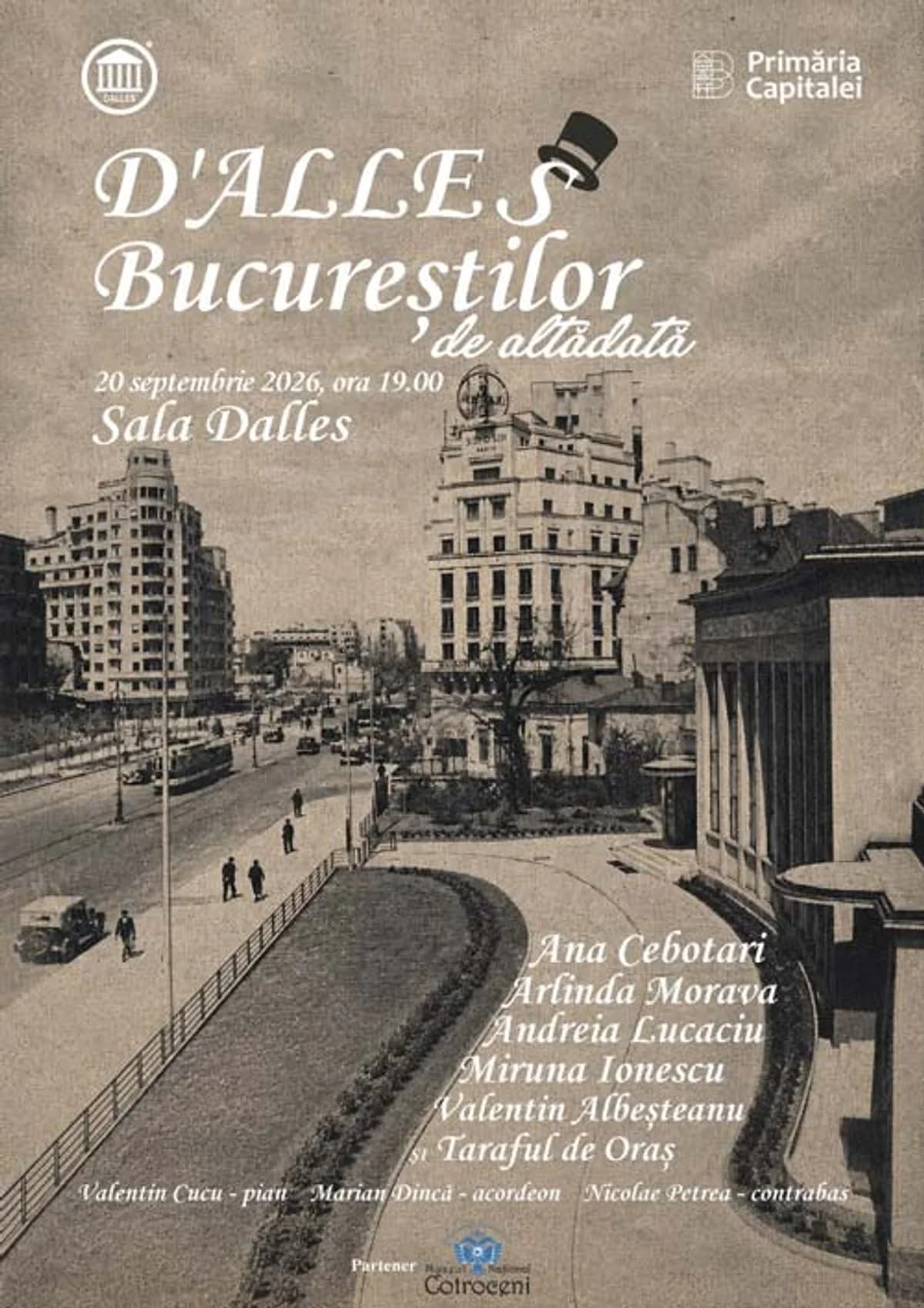 Afiș pentru D’ALLES Bucureștilor de altădată