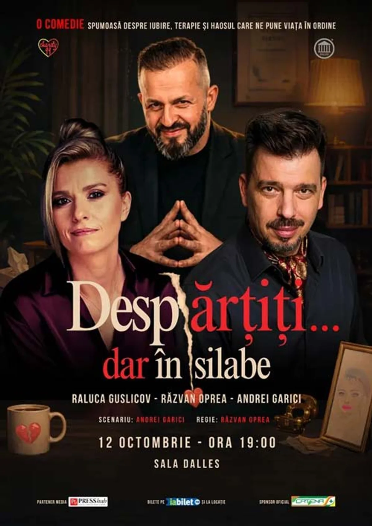 Afiș pentru Despărțiți… dar în silabe