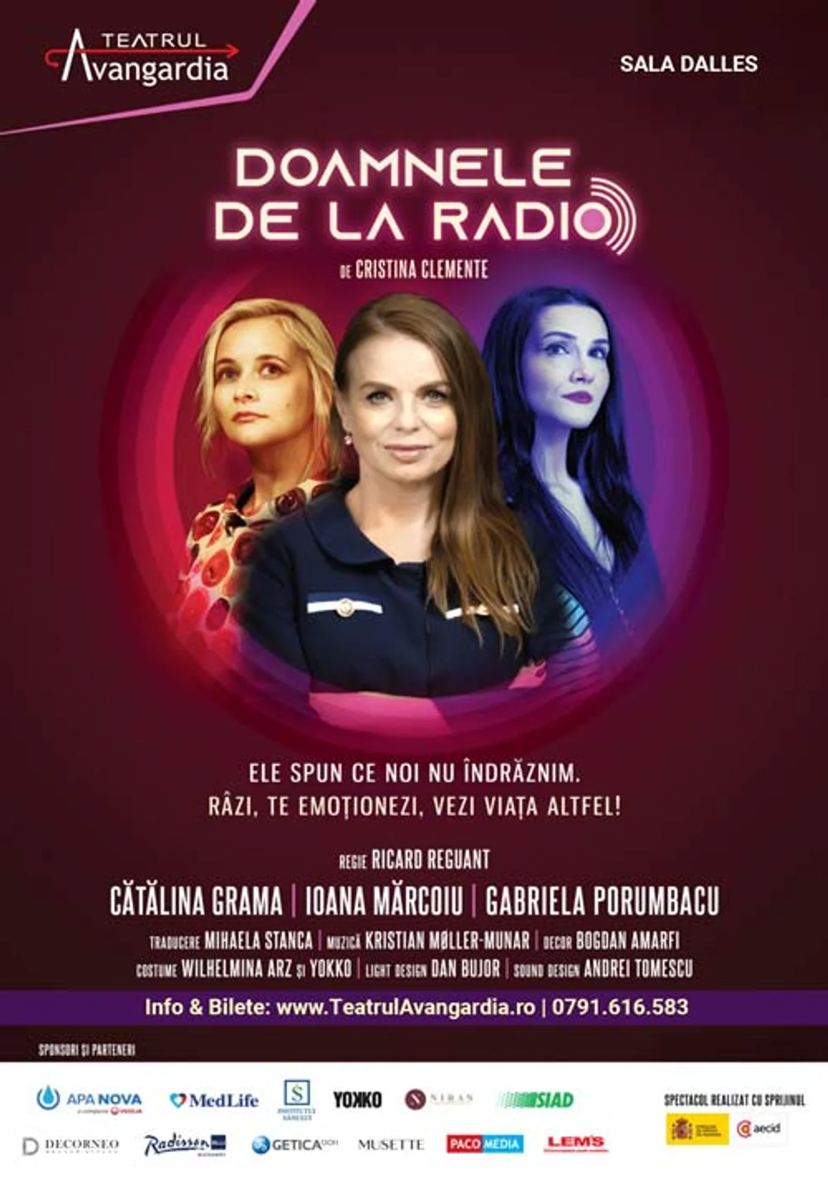 Afiș pentru Doamnele de la radio