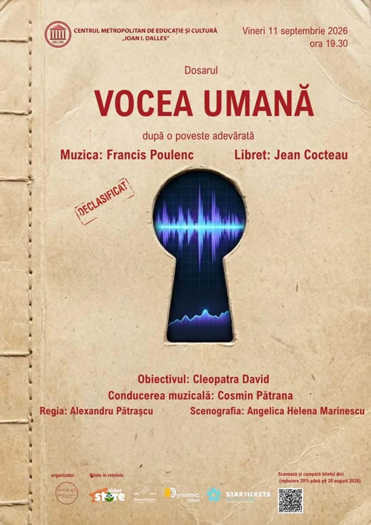 Afiș pentru Dosarul Vocea Umană