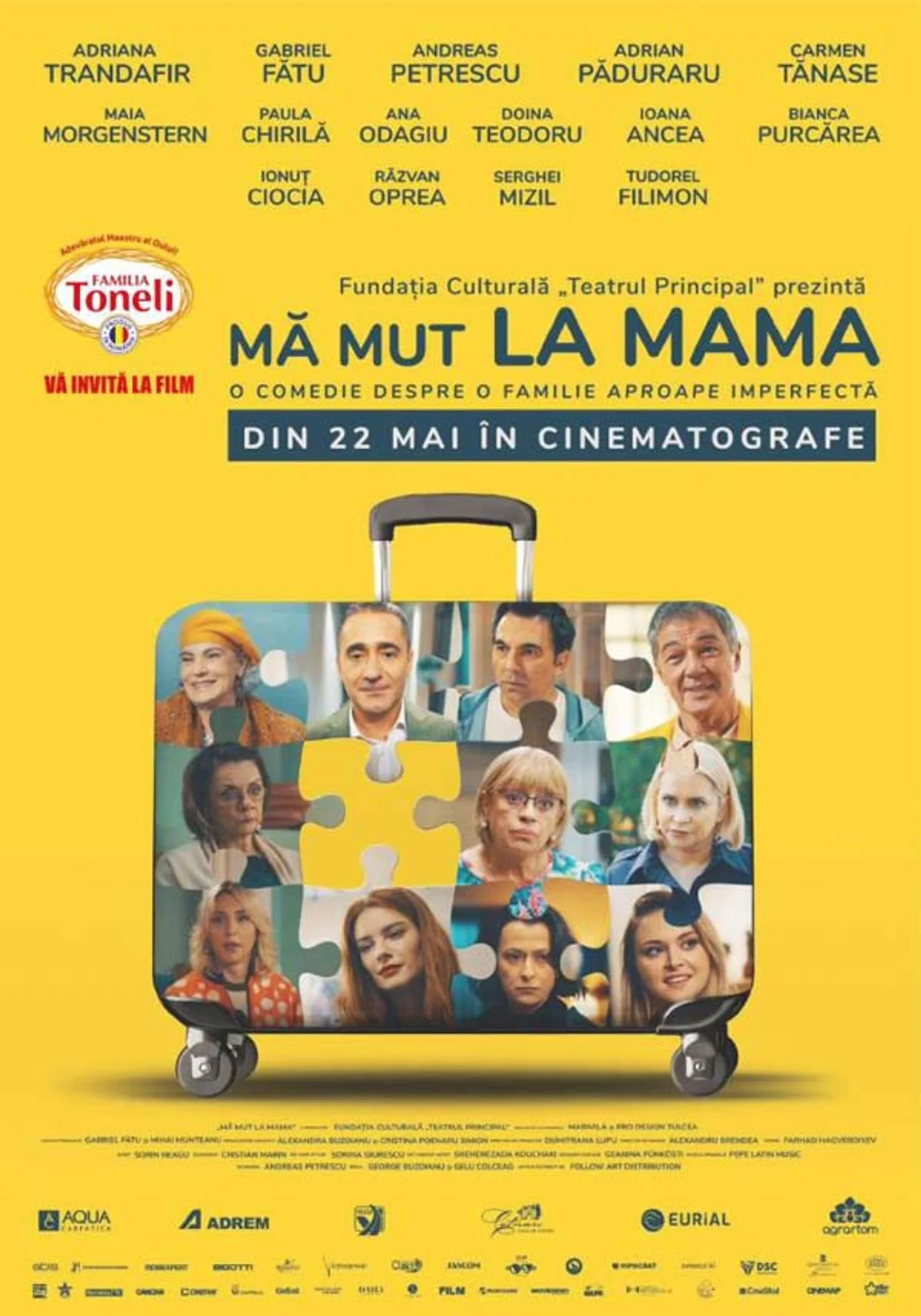 Afiș pentru Mă mut la mama – Proiecție specială în prezența unor actori din distribuție