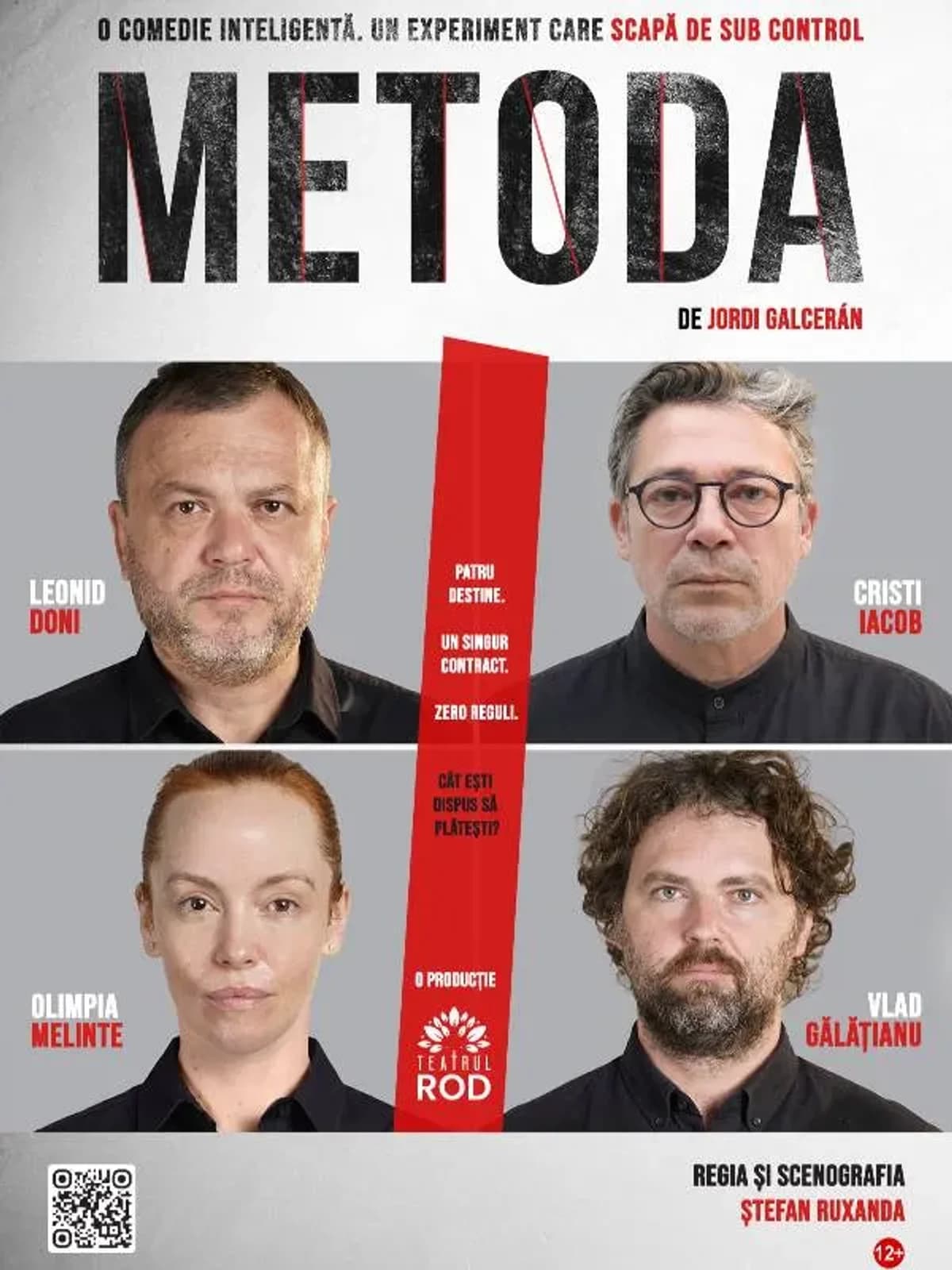 Afiș pentru Metoda, de Jordi Galceran – PREMIERĂ