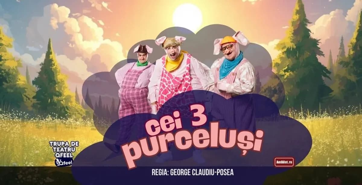 Afiș pentru Cei 3 purceluși