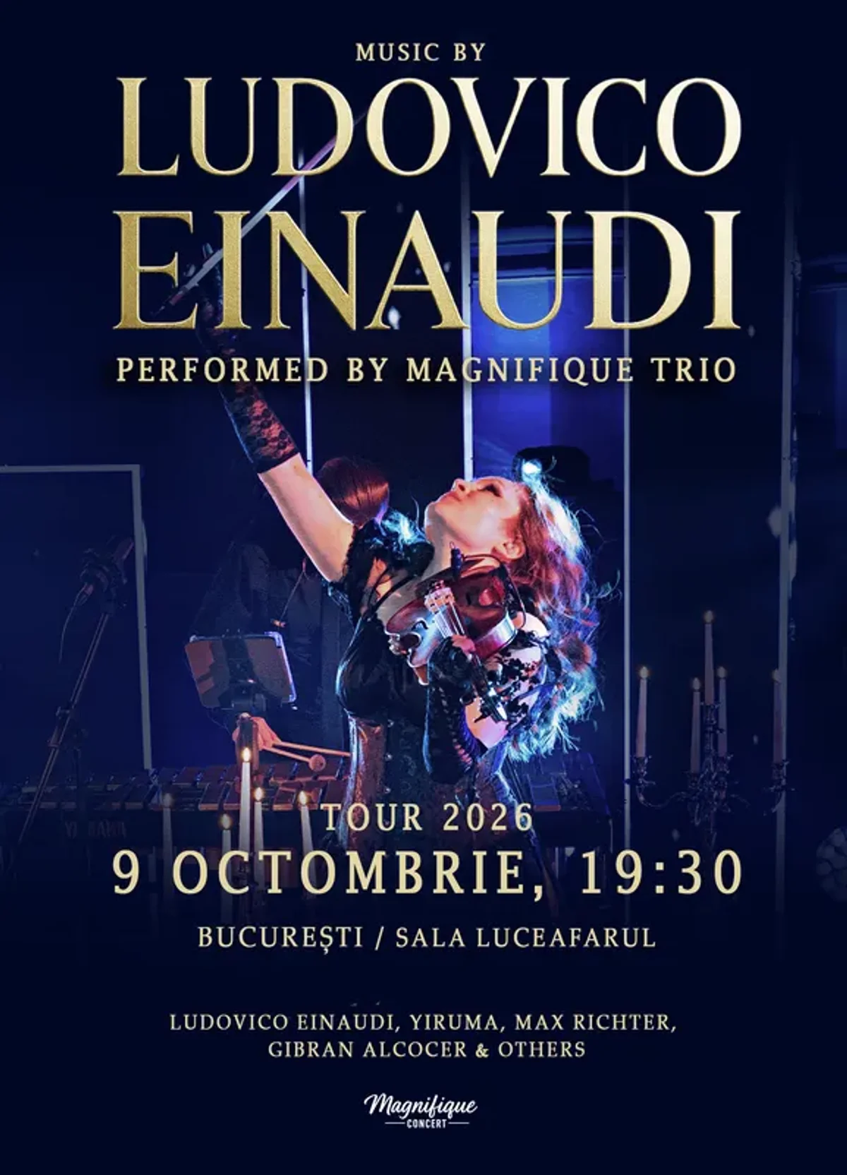 Afiș pentru Magnifique Trio – Ludovico Einaudi
