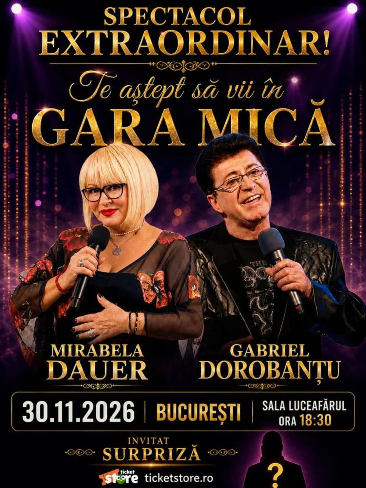 Afiș pentru Mirabela Dauer & Gabriel Dorobanțu