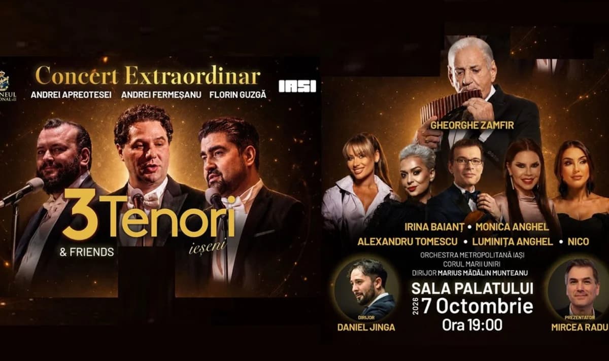 Afiș pentru 3 Tenori ieșeni & Friends