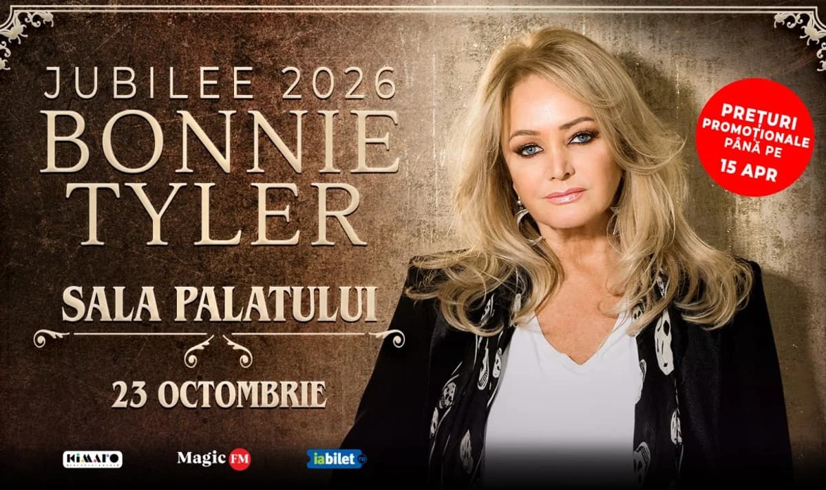 Afiș pentru BONNIE TYLER – Concert Jubileu | 50 de ani de carieră