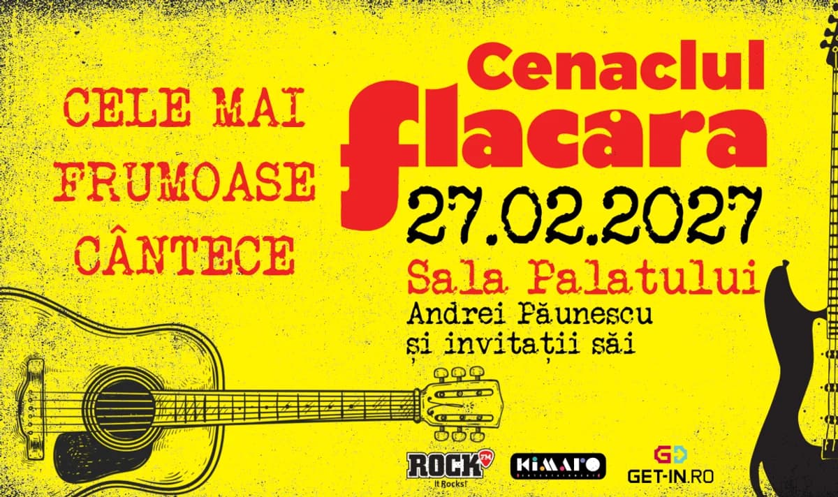 Afiș pentru Cenaclul Flacăra