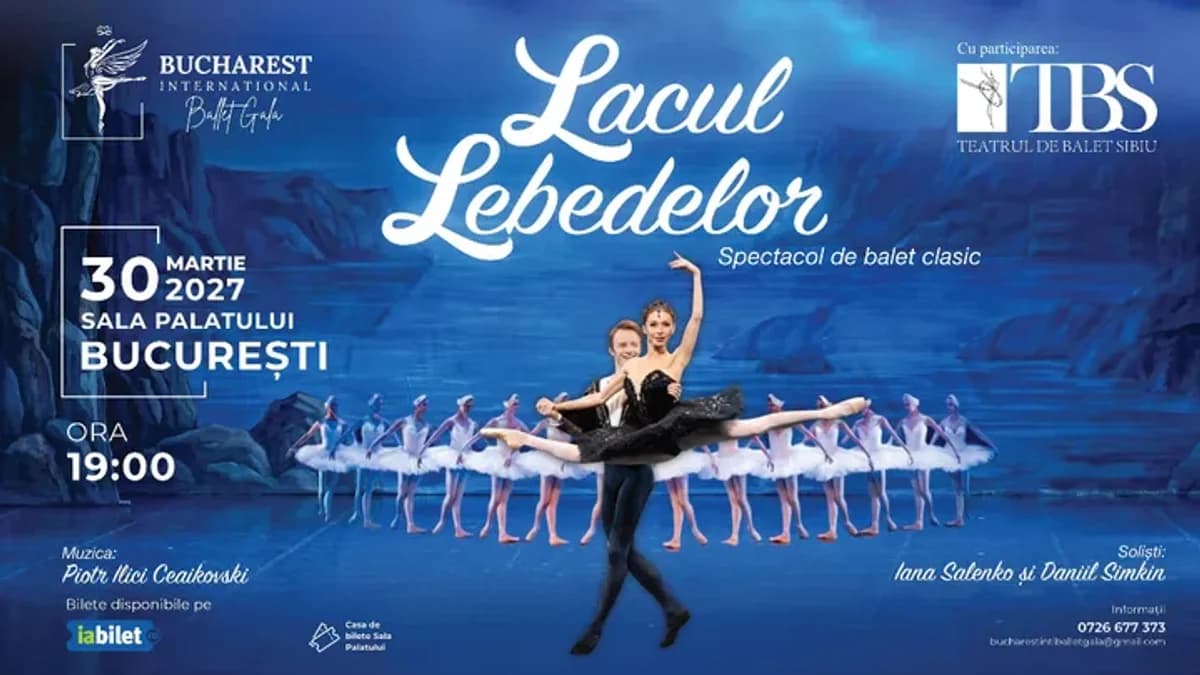 Afiș pentru Lacul Lebedelor – Bucharest International Ballet Gala