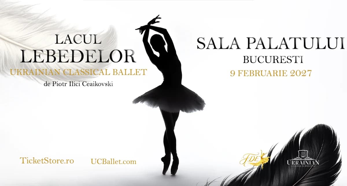 Afiș pentru LACUL LEBEDELOR – UKRAINIAN CLASSICAL BALLET