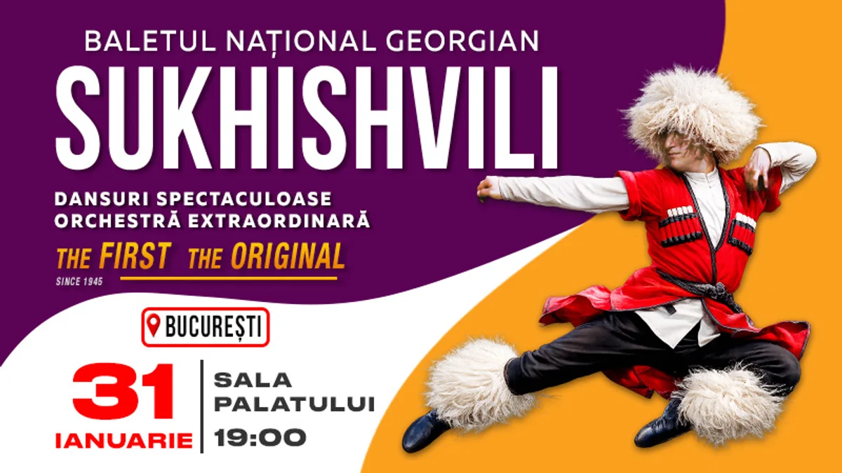 Afiș pentru Sukhishvili – Baletul Național al Georgiei