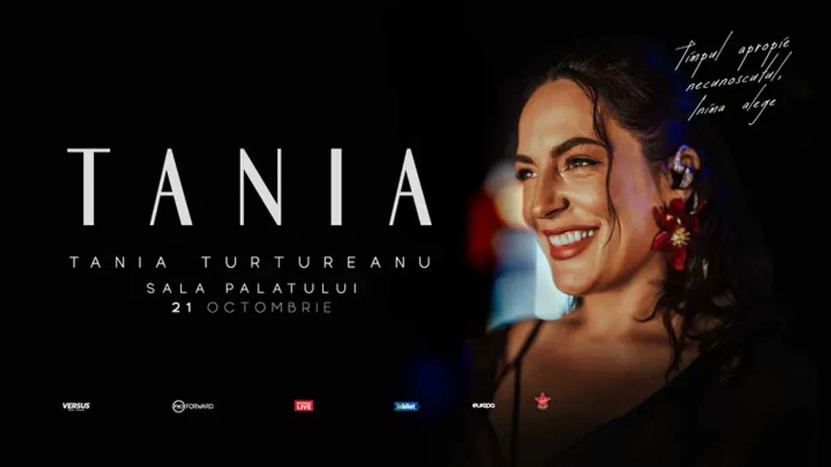 Afiș pentru Tania Turtureanu la Sala Palatului