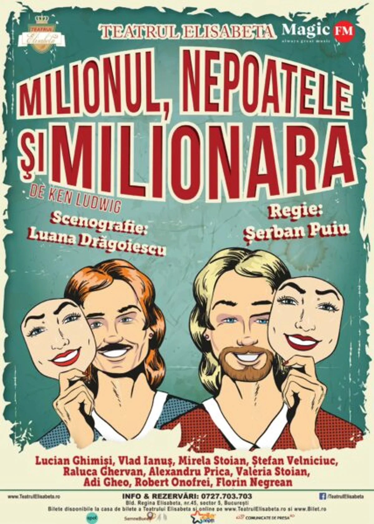 Afiș pentru Milionul, nepoatele și milionara