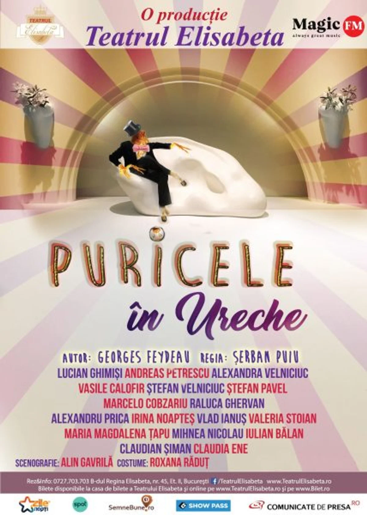 Afiș pentru Puricele în ureche