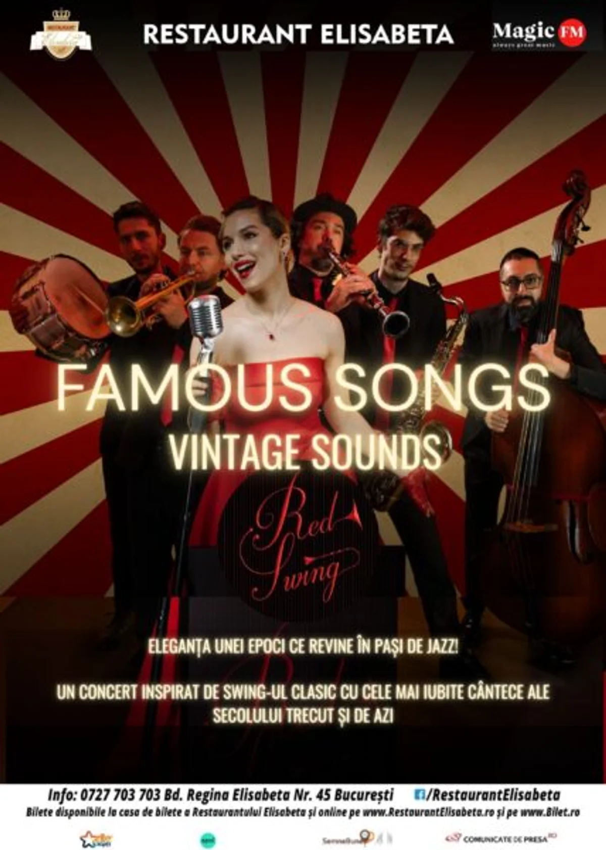 Afiș pentru Redswing – Famous Songs Vintage Sounds