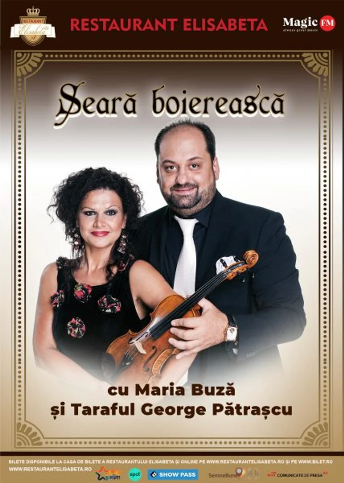 Afiș pentru Seară boierească