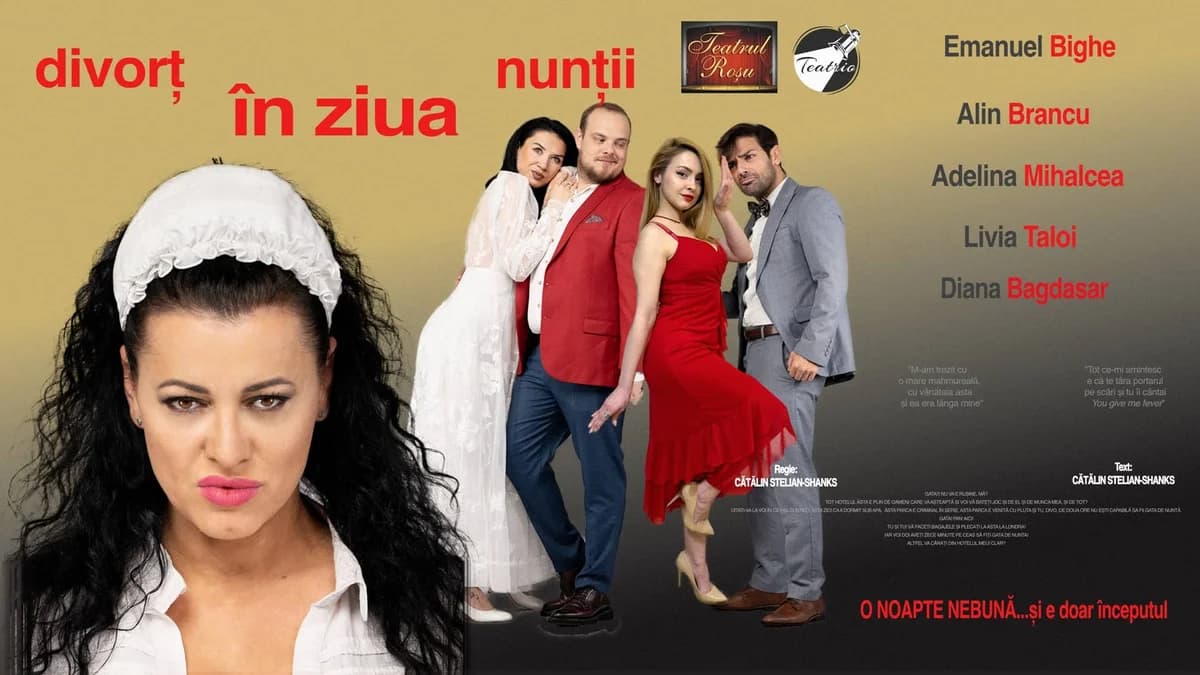 Afiș pentru Divorț în ziua nunții