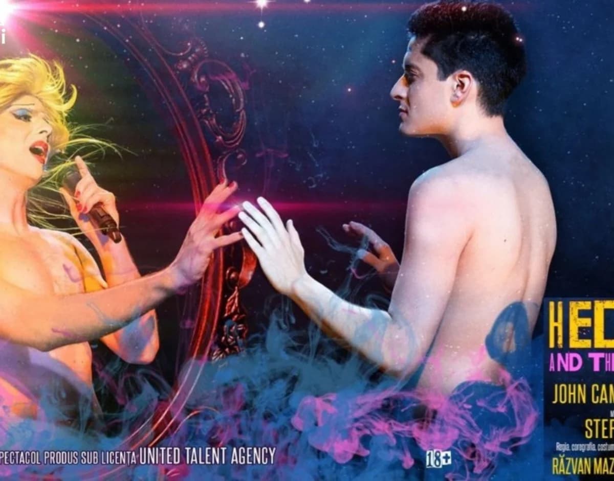 Afiș pentru „Hedwig and the Angry Inch” la Teatrul Stela Popescu