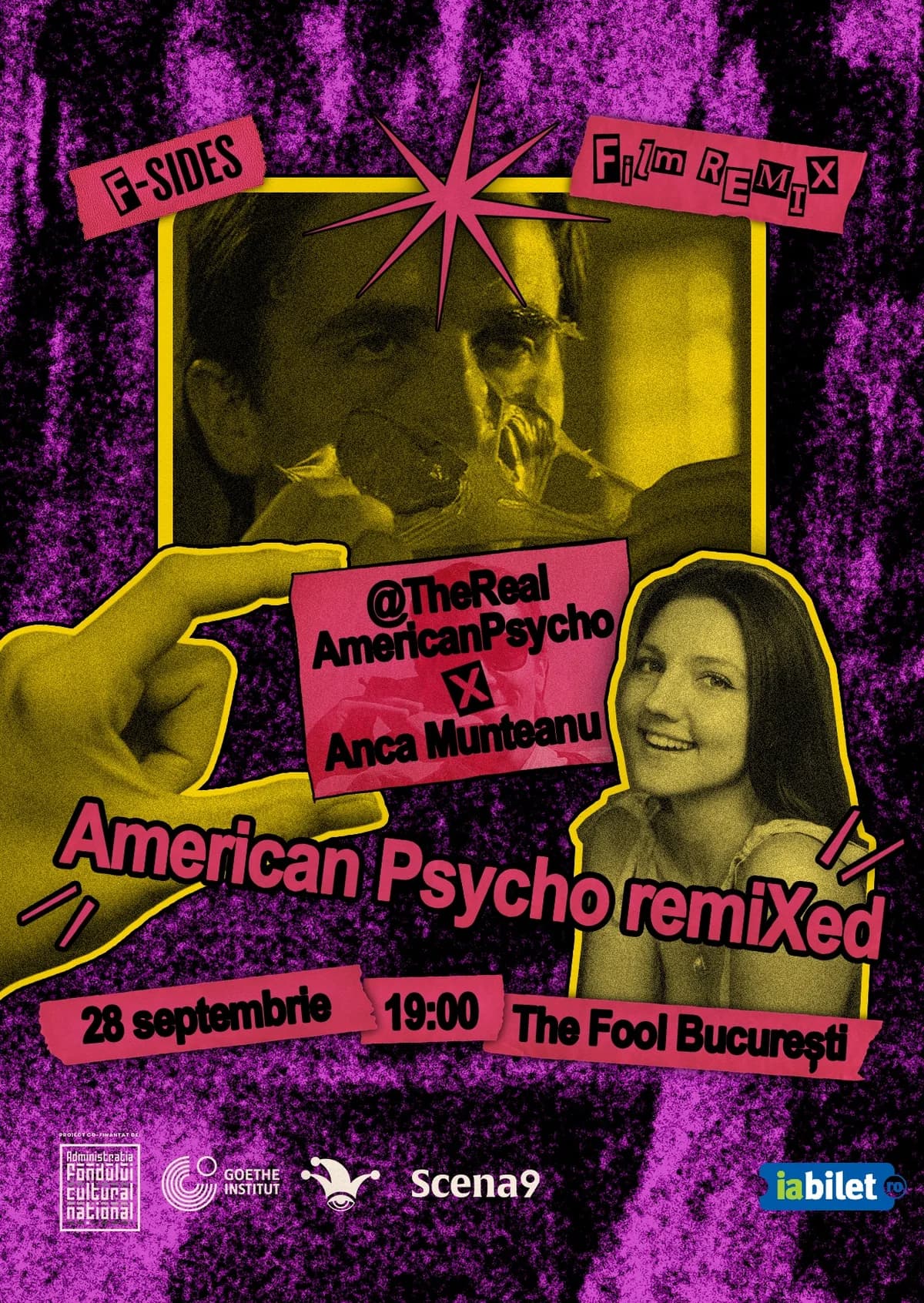 Afiș pentru The Fool Terasa: @TheRealAmericanPsycho x Anca Munteanu | American Psycho remiXed
