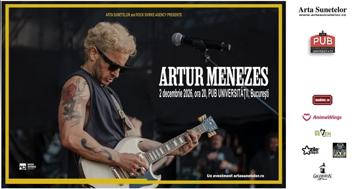 Afiș pentru Artur Menezes la The Pub Universității